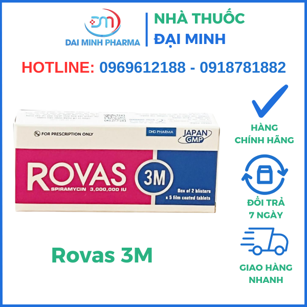 Thuốc Kháng Sinh Rovas 3M - Hình ảnh 2