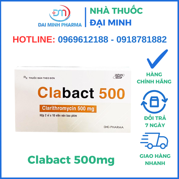 Thuốc Kháng Sinh Clabact 500mg - Hình ảnh 2