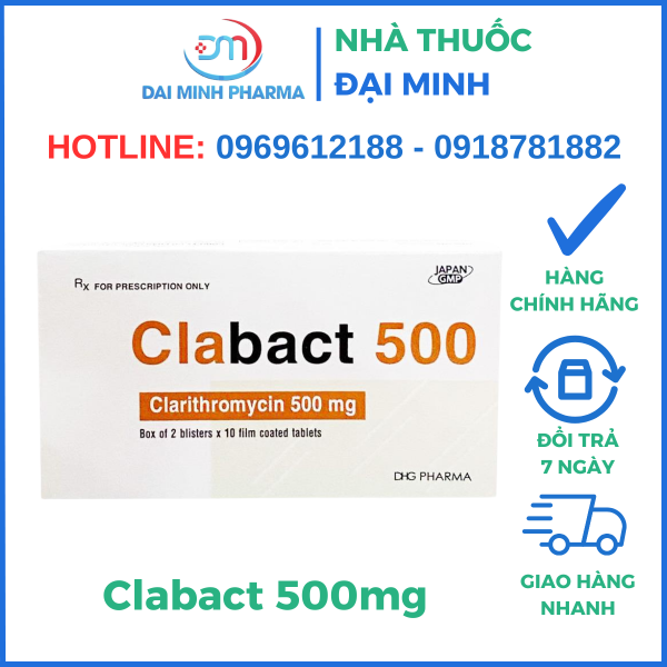 Thuốc Kháng Sinh Clabact 500mg - Hình ảnh 3