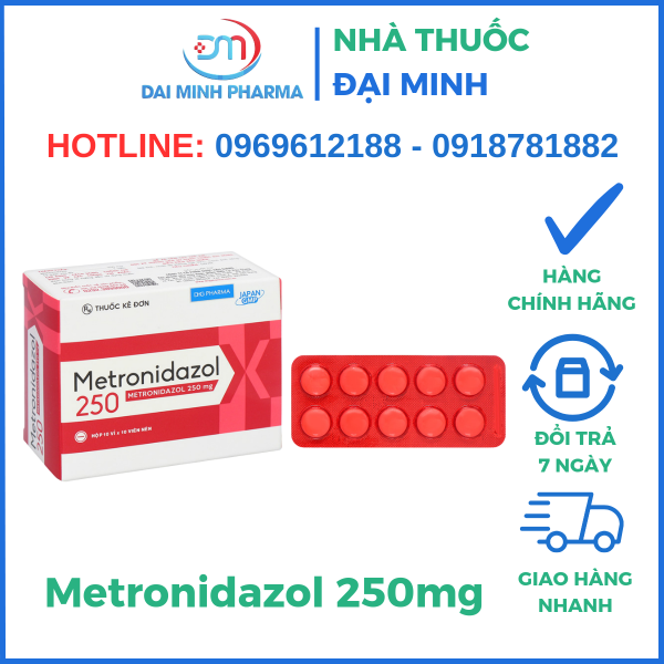 Thuốc Kháng Sinh Metronidazol 250mg - Hình ảnh 2