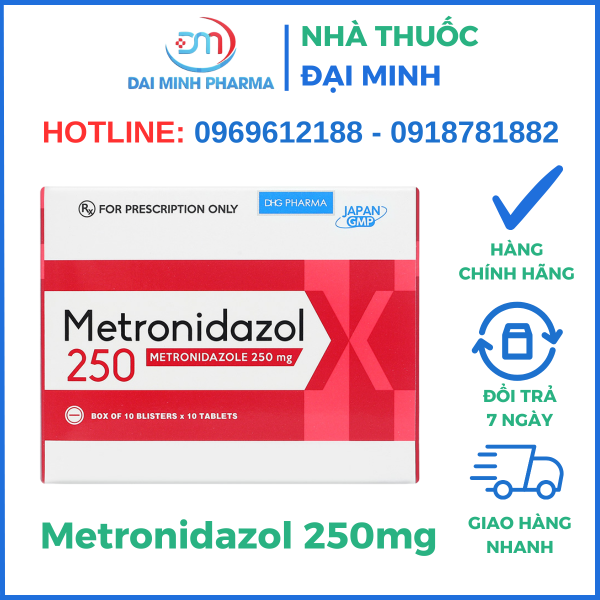 Thuốc Kháng Sinh Metronidazol 250mg