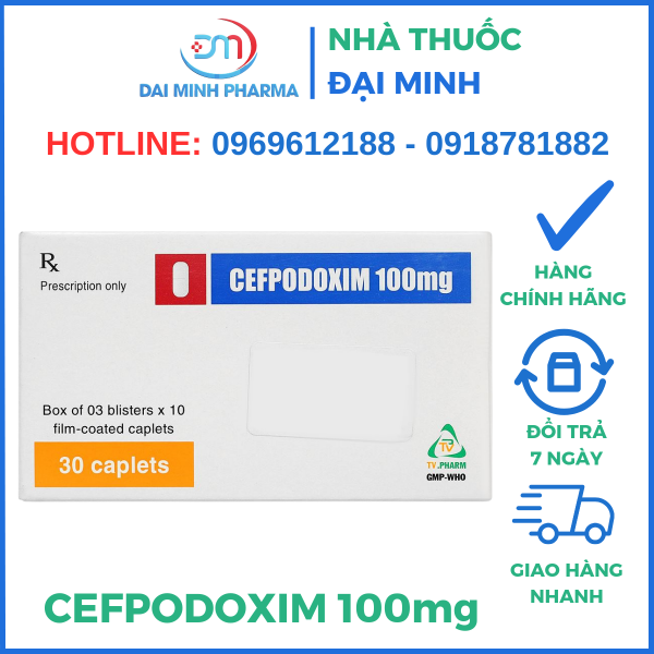 Thuốc Kháng Sinh Cefpodoxim 100mg - Hình ảnh 2