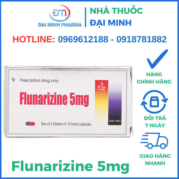 Thuốc Flunarizine 5mg - Hình ảnh 2