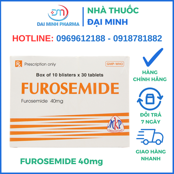 Thuốc FUROSEMIDE 40mg