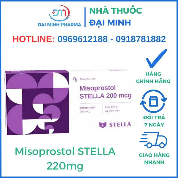 Thuốc Misoprostol STELLA 200mg