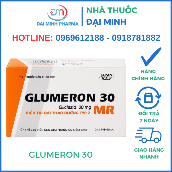 Glumeron 30mg Hộp 100 Viên - Điều Trị Bệnh Đái Tháo Đường Type 2 - Hình ảnh 2