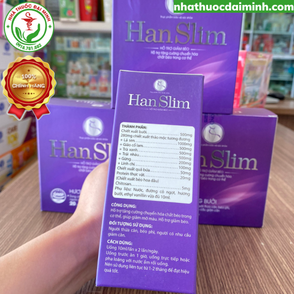 Han Slim (Hộp 20 Ống) - Hỗ Trợ Giảm Cân, Giảm Mỡ Thừa - Hình ảnh 3