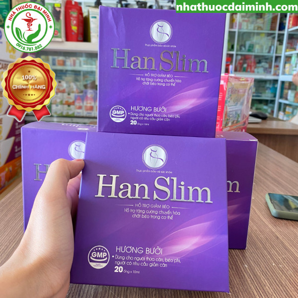 Han Slim (Hộp 20 Ống) - Hỗ Trợ Giảm Cân, Giảm Mỡ Thừa - Hình ảnh 2