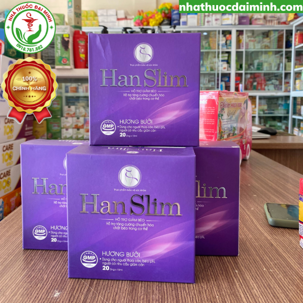 Han Slim (Hộp 20 Ống) - Hỗ Trợ Giảm Cân, Giảm Mỡ Thừa