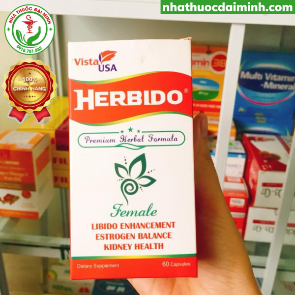 Herbido Lọ 60 Viên – Bổ Thận, Tăng Cường Sinh Lý Nữ - Hình ảnh 4