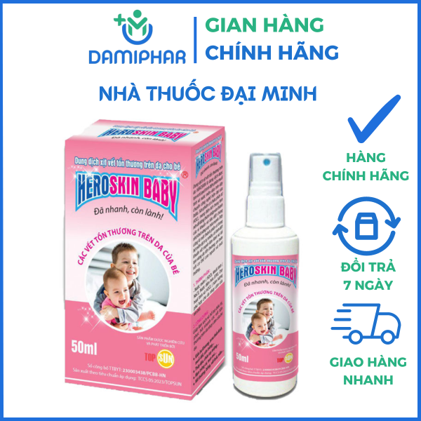 Xịt Heroskin Baby Lọ 50ml