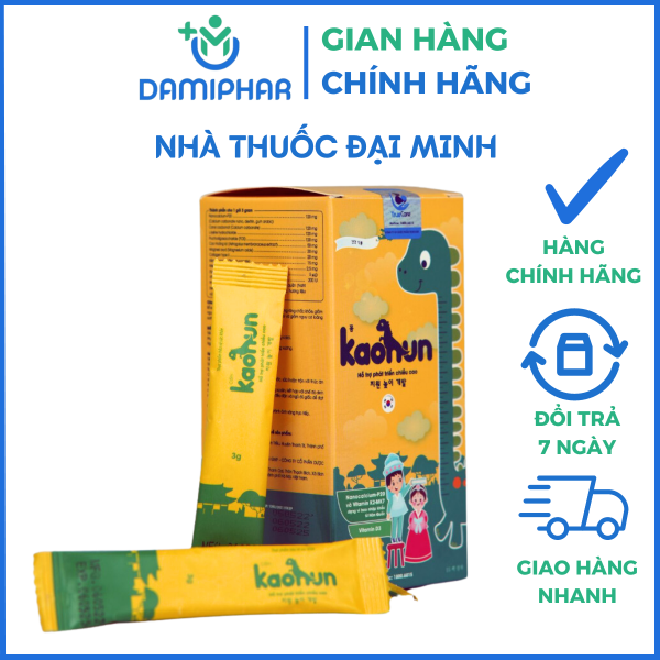 Cốm Kaohun Hộp 15 Gói - Hỗ Trợ Phát Triển Chiều Cao Ở Trẻ