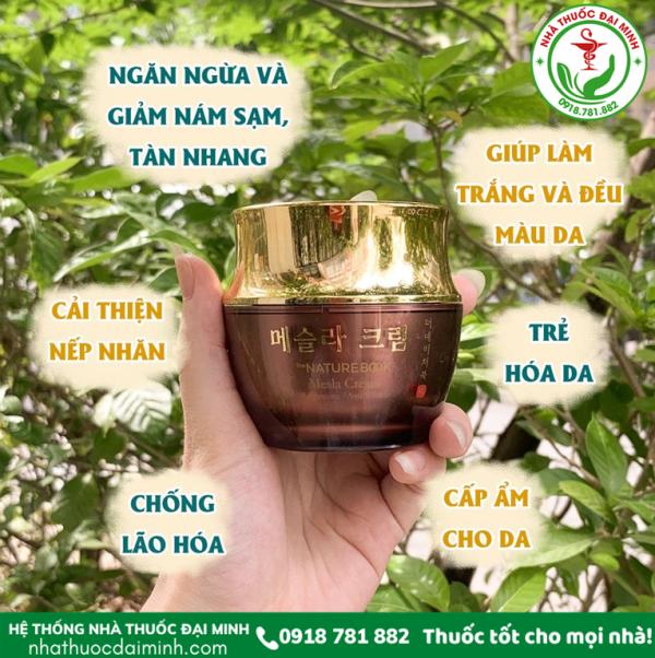 Kem Ngừa Nám Dưỡng Trắng Da Nature Book - The Nature Book Mesla Cream