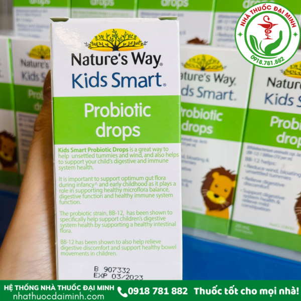 NATURE’S WAY KIDS SMART DROPS PROBIOTIC – BỔ SUNG MEN VI SINH CHO BÉ - Hình ảnh 3