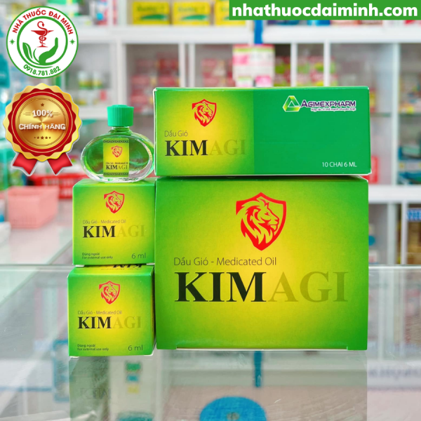 Dầu gió Kim Agi chai 6ml - Hình ảnh 2