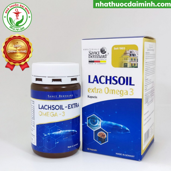 Lachsoil Extra Omega 3 Kapseln - Giảm Mỏi Mắt, Giảm Khô Mắt, Giúp Làm Sáng Mắt - Hình ảnh 4