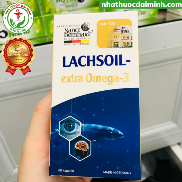 Lachsoil Extra Omega 3 Kapseln - Giảm Mỏi Mắt, Giảm Khô Mắt, Giúp Làm Sáng Mắt - Hình ảnh 3