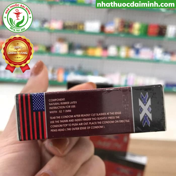 Bao Cao Su Lux Men 3 In 1 Gân Gai Kéo Dài Hộp 3 Cái - Hình ảnh 5