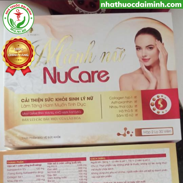 Mãnh Nữ Nucare Hộp 2 Lọ 30 Viên - Cải Thiện Sinh Lý Nữ - Hình ảnh 7