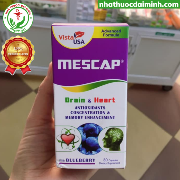 Viên Uống Bổ Não Mescap Hộp 30 Viên - - Hình ảnh 6