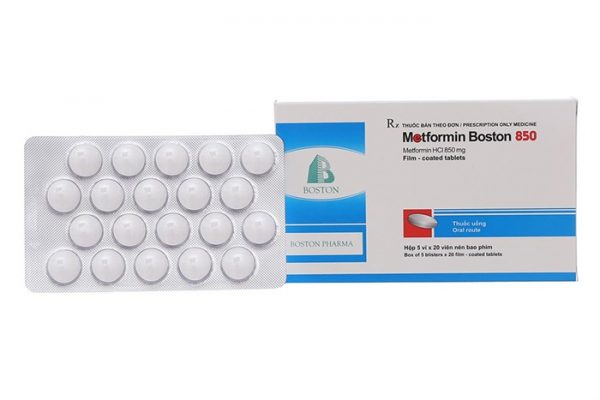 THUỐC ĐIỀU TRỊ ĐÁI THÁO ĐƯỜNG METFORMIN BOSTON 850 850MG