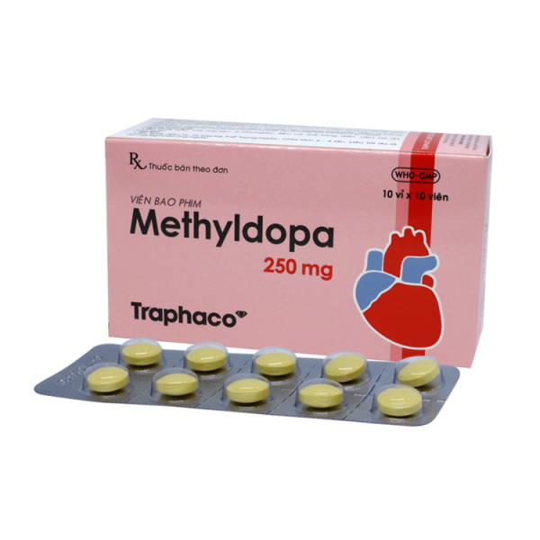 THUỐC ĐIỀU TRỊ TĂNG HUYẾT ÁP METHYLDOPA 250MG