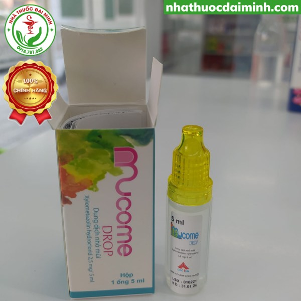 Dung dịch nhỏ mũi Mucome Drop hộp 1 ống 5ml - Hình ảnh 2