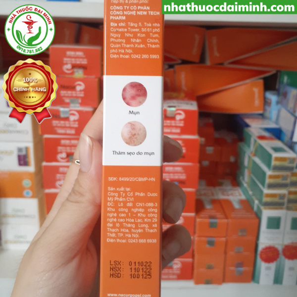 Gel bôi ngoài da Nacurgo Gel (20g) - Hình ảnh 5