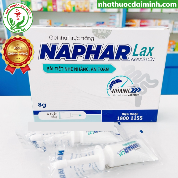 Gel Thụt Táo Bón Naphar Lax Người Lớn 8g/ Trẻ Em 5g - Hình ảnh 3