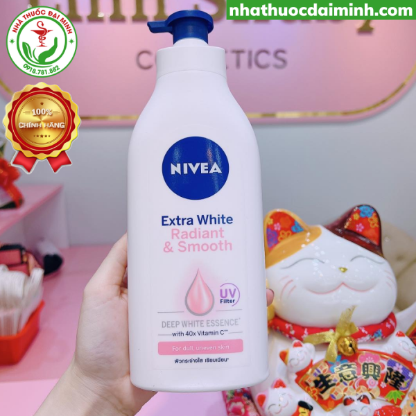 Sữa Dưỡng Thể Nivea Extra White Radiant & Smooth UV Body Lotion 350ml