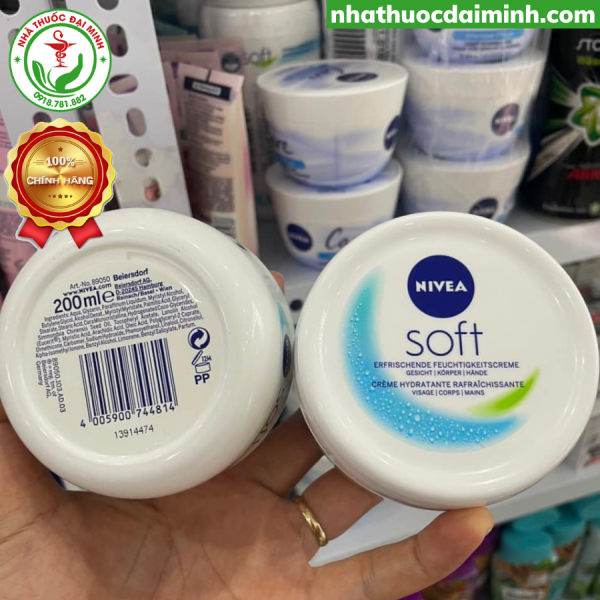 Kem dưỡng ẩm Nivea Soft - Còn hàng,Hũ 200ml - Hình ảnh 3