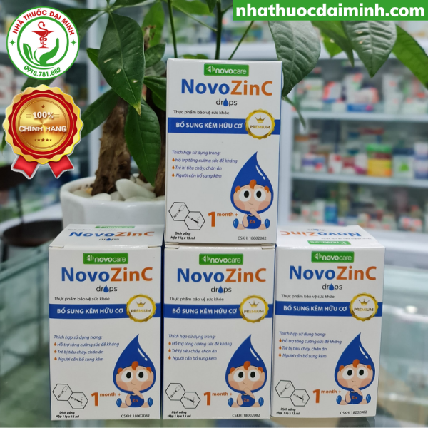 Kẽm Nhỏ Giọt NovozinC 15ml - Kẽm Hữu Cơ Nhỏ Giọt Cho Trẻ Từ 1 Tháng Tuổi - Hình ảnh 4