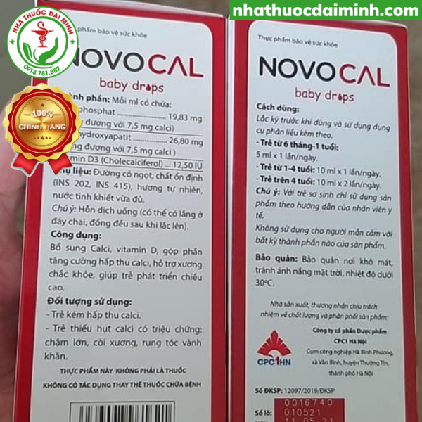 Novocal Baby Drops – Calci sữa nhỏ giọt - Hình ảnh 4