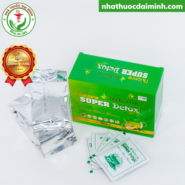 TRÀ SUPER DETOX NUCARE HỘP 30 GÓI - THẢI ĐỘC, THẢI MỠ, THANH NHIỆT - Hình ảnh 2