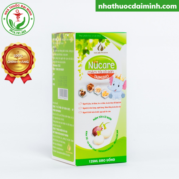 SIRO NUCARE MẦM TỎI CÔ ĐƠN LỌ 125ML - Hình ảnh 4