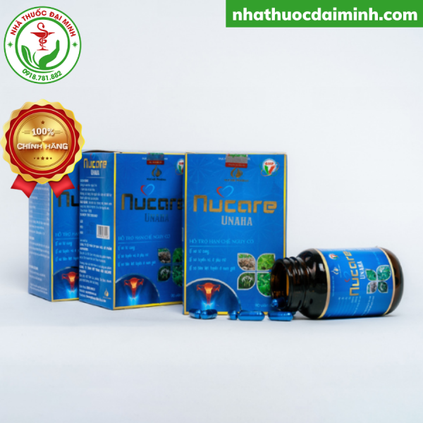 NUCARE UNAHA - HỖ TRỢ GIẢM U XƠ CỔ TỬ CUNG, U XƠ TUYẾN VÚ - 90 viên/hộp - Hình ảnh 4