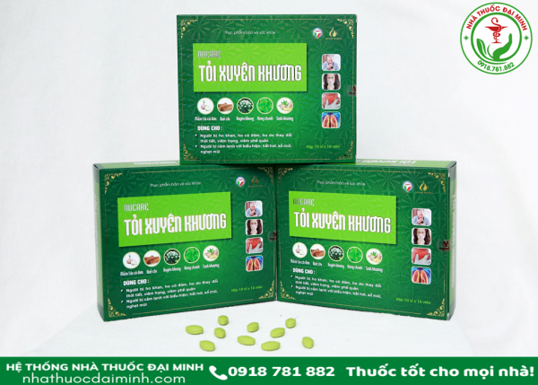 NUCARE TỎI XUYÊN KHƯƠNG HỘP 100 VIÊN - Hộp 10 vỉ x 10 viên - Hình ảnh 2