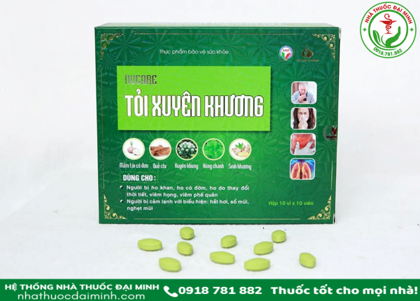 NUCARE TỎI XUYÊN KHƯƠNG HỘP 100 VIÊN - Hộp 10 vỉ x 10 viên - Hình ảnh 6