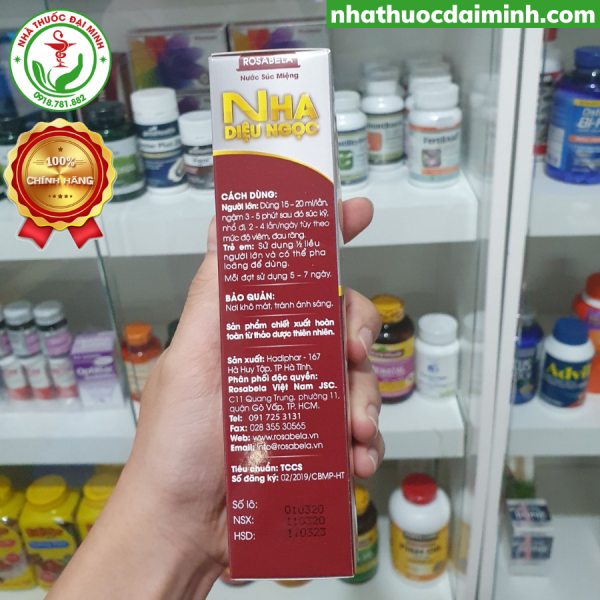 Nước súc miệng Nha Diệu Ngọc Rosabela phòng ngừa bệnh răng miệng (200ml) - Hình ảnh 4