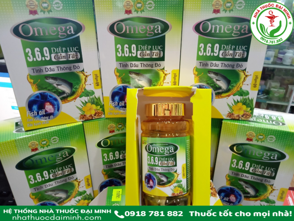 VIÊN UỐNG OMEGA 3.6.9 DIỆP LỤC, CẦN TÂY, TINH DẦU THÔNG ĐỎ - Hình ảnh 4