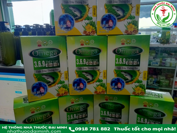 VIÊN UỐNG OMEGA 3.6.9 DIỆP LỤC, CẦN TÂY, TINH DẦU THÔNG ĐỎ - Hình ảnh 2