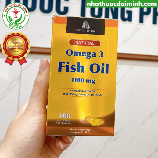 Dầu Cá Omega 3 Fish Oil Boston Lọ 100 Viên - Hình ảnh 2