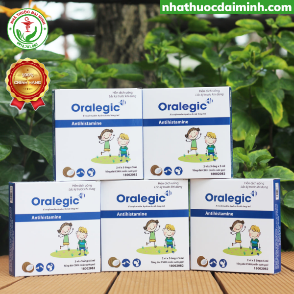 Oralegic- chỉ định viêm mũi dị ứng và mày đay -