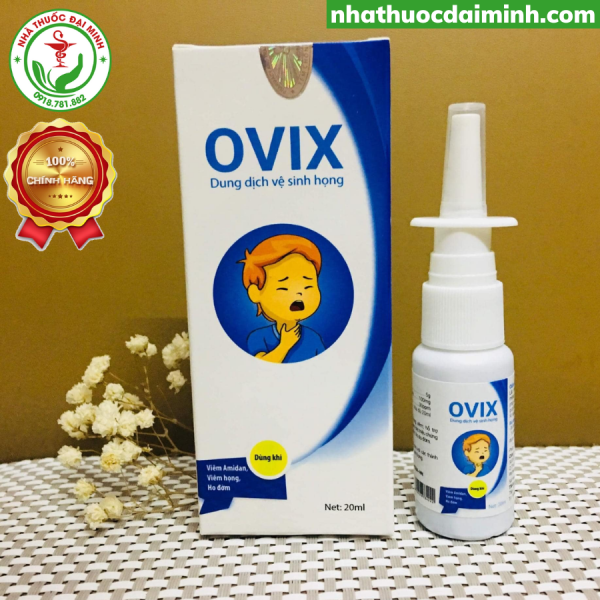 XỊT HỌNG OVIX VỆ SINH HỌNG CHO TRẺ EM VÀ NGƯỜI LỚN