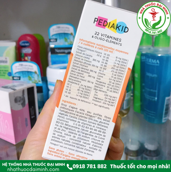 PEDIAKID 22 VITAMIN VÀ KHOÁNG CHẤT - Hình ảnh 3