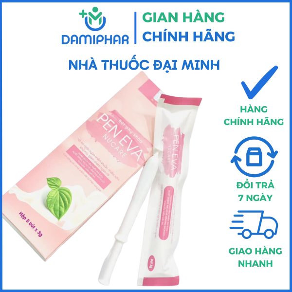 Bút Phụ Khoa Pen Eva Nucare Hộp 2 Bút - Ngăn Mùi, Giảm Ngứa Rát - Hình ảnh 2