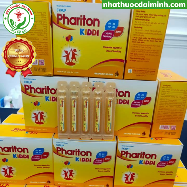 Siro Phariton Kiddi Hộp 20 Ống - Hình ảnh 4