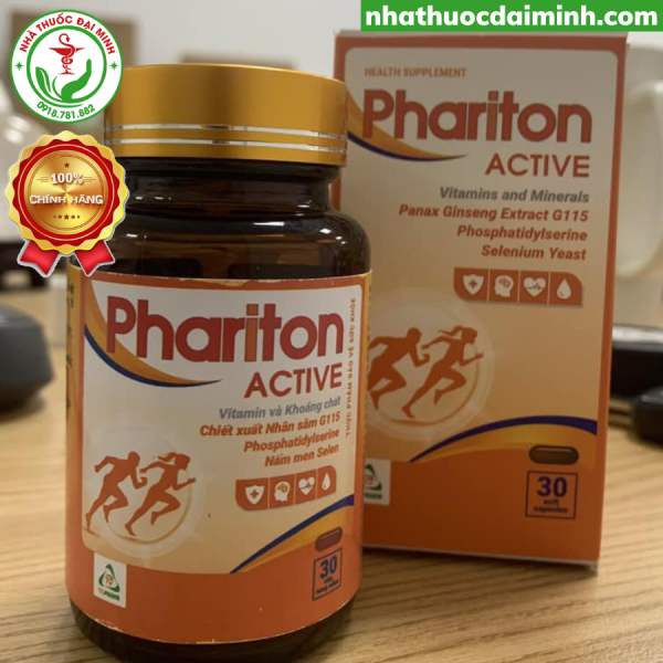 Viên Uống Phariton Active Lọ 30 Viên - Bổ Sung Vitamin Tổng Hợp Cho Cơ Thể