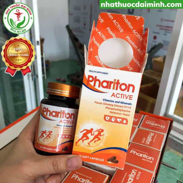 Viên Uống Phariton Active Lọ 30 Viên - Bổ Sung Vitamin Tổng Hợp Cho Cơ Thể - Hình ảnh 3