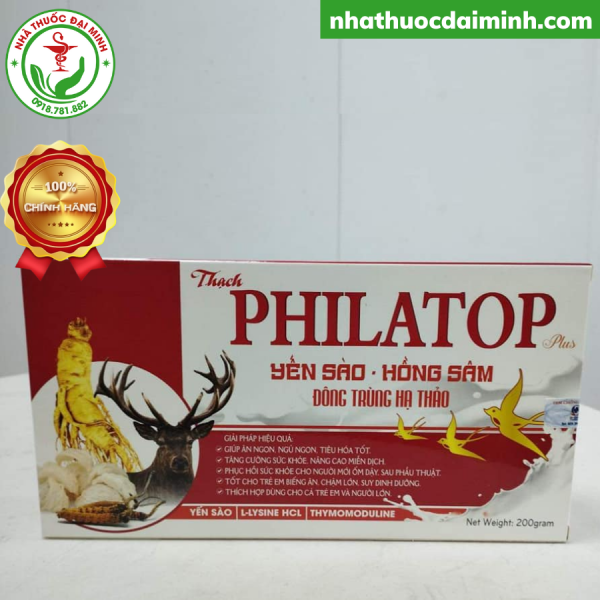 Thạch Philatop Plus Yến Sào Hồng Sâm Đông Trùng Hạ Thảo - - Hình ảnh 4